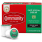 Community Coffee Café Special Decaf 12 Count Coffee Pods, Medium Dark Roast, Compatible with Keurig 2.0, Red