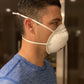 Magid N95 Respirator Masks With Metal Nose Clips & Latex-Free Elastic Headband, Triple Layer Construction, Cup Style (Medium) -