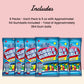 Refill Gumballs For Gumball Machine - Refill Bubble Gum 30 Oz - 6 Pack Of Double Bubble Gum Ball Candies - Christmas Holiday Gift Antique Style For Bubble Gum Machine -With Keychain - Playo