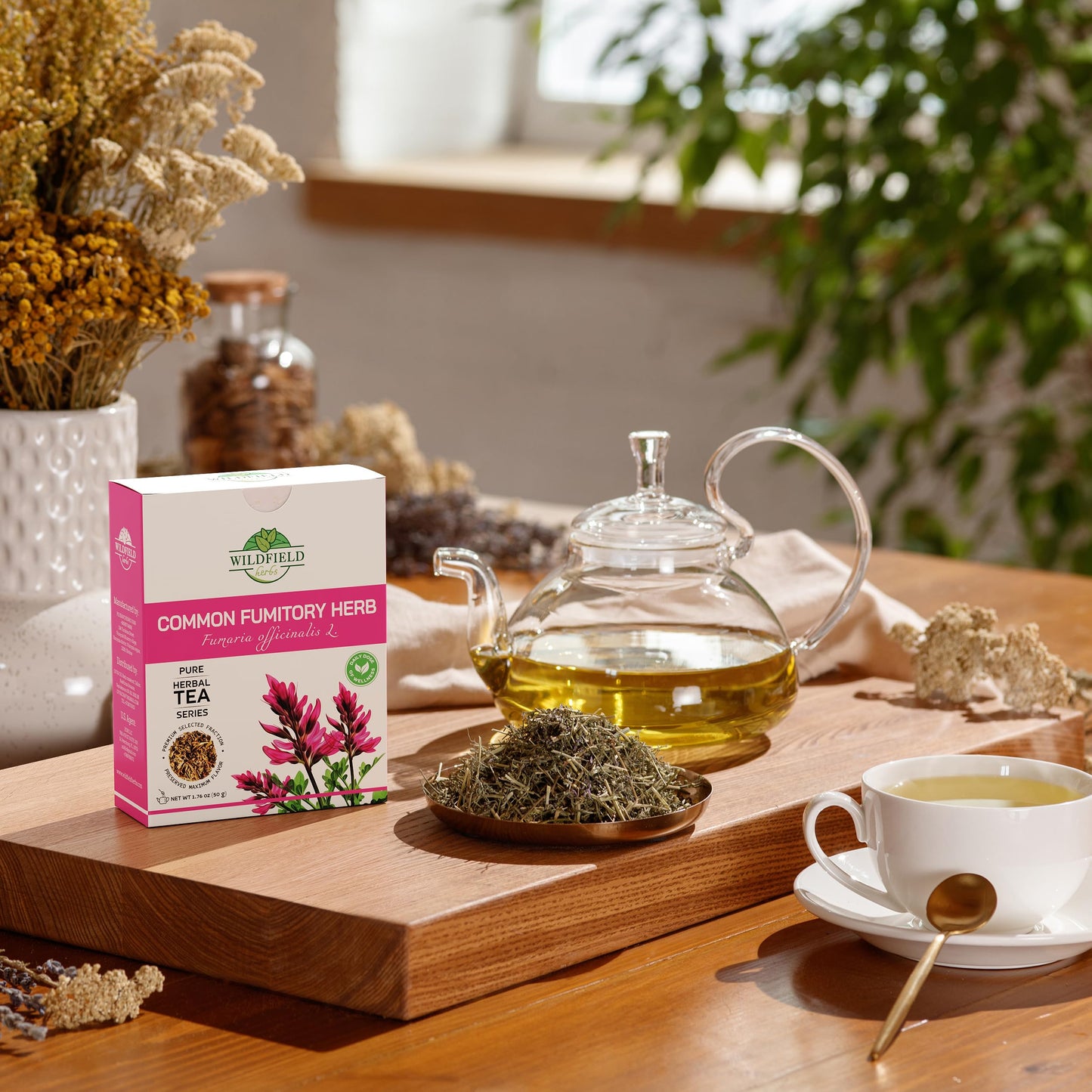 1.8 Oz Dried Common Fumitory Herbal Tea (Fumaria Officinalis L.) Common Fumitory Herb Tea Palomilla Hierbas (Fumaria) - 50G