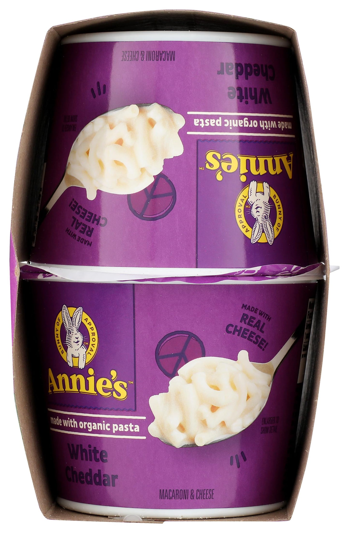 AnnieS Homegrown  Mac Cheese White Cheddar 4 Pack  8.04 Ounce