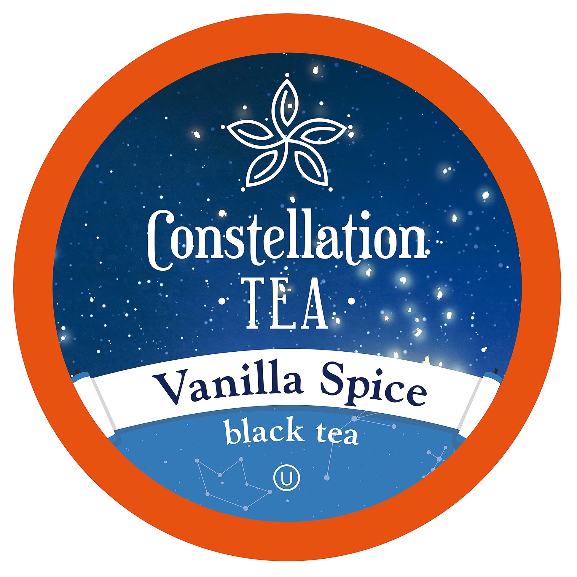 Constellation Tea Vanilla Spice Black Tea Pods, 40 Count Compatible with K Cup Brewers