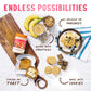 PBfit No Sugar Added Peanut Butter Powder, Powdered Peanut Butter Spread from Real Roasted Peanuts, 8g Protein, Made with Erythr