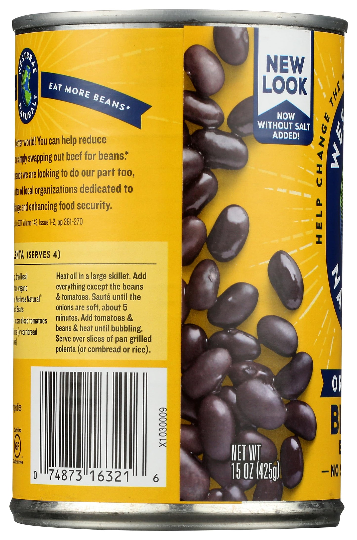 Westbrae Natural Vegetarian Organic Black Beans - 15 oz