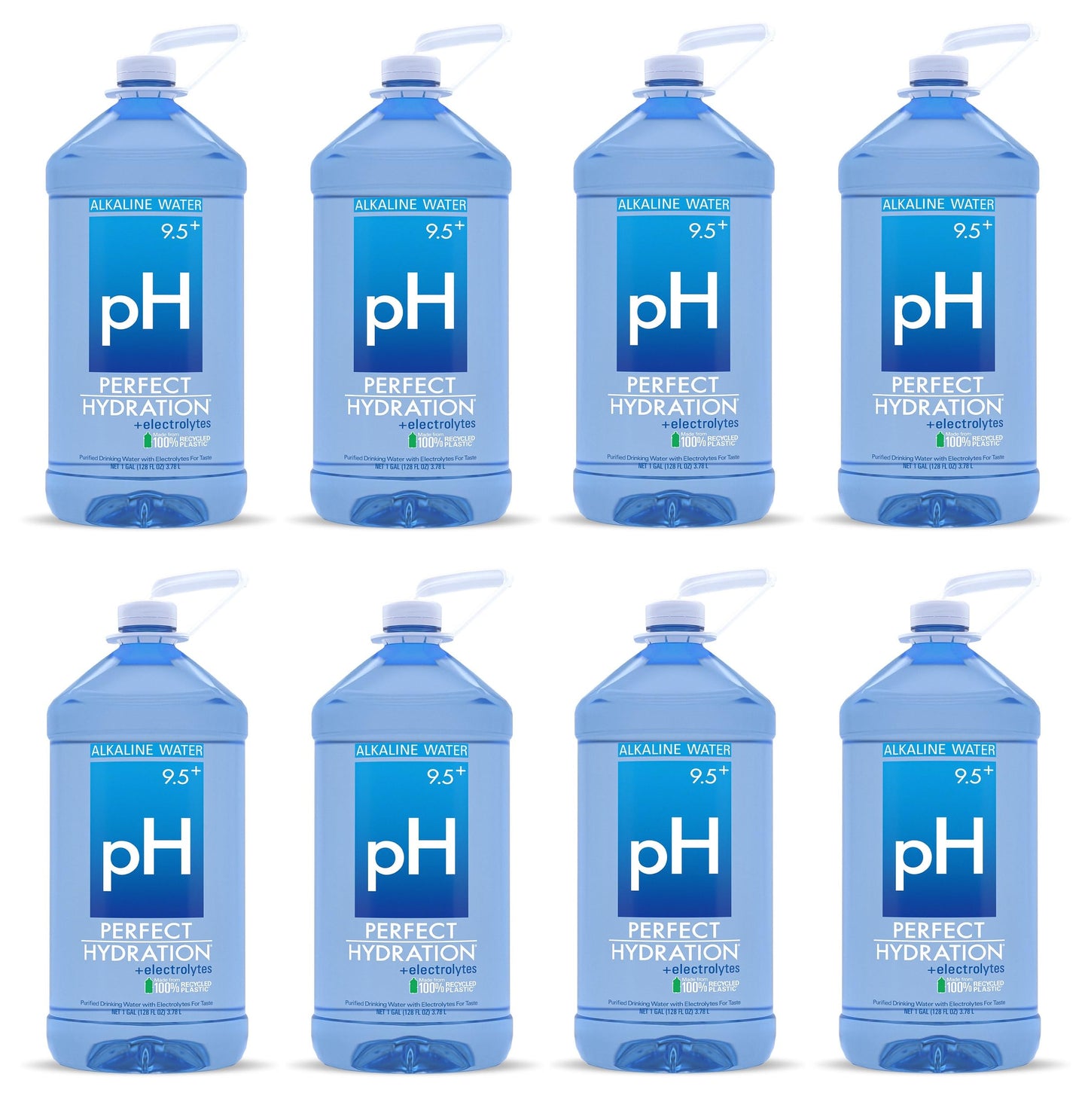Perfect Hydration 9.5+ Ph Alkaline Drinking Water, Electrolyte Minerals For Taste, 8 Gallons