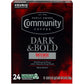 Community Coffee Dark & Bold Intense Blend Coffee Pods, 24 Count (Pack of 4), Compatible with Keurig 2.0 K-Cup malt-inspired