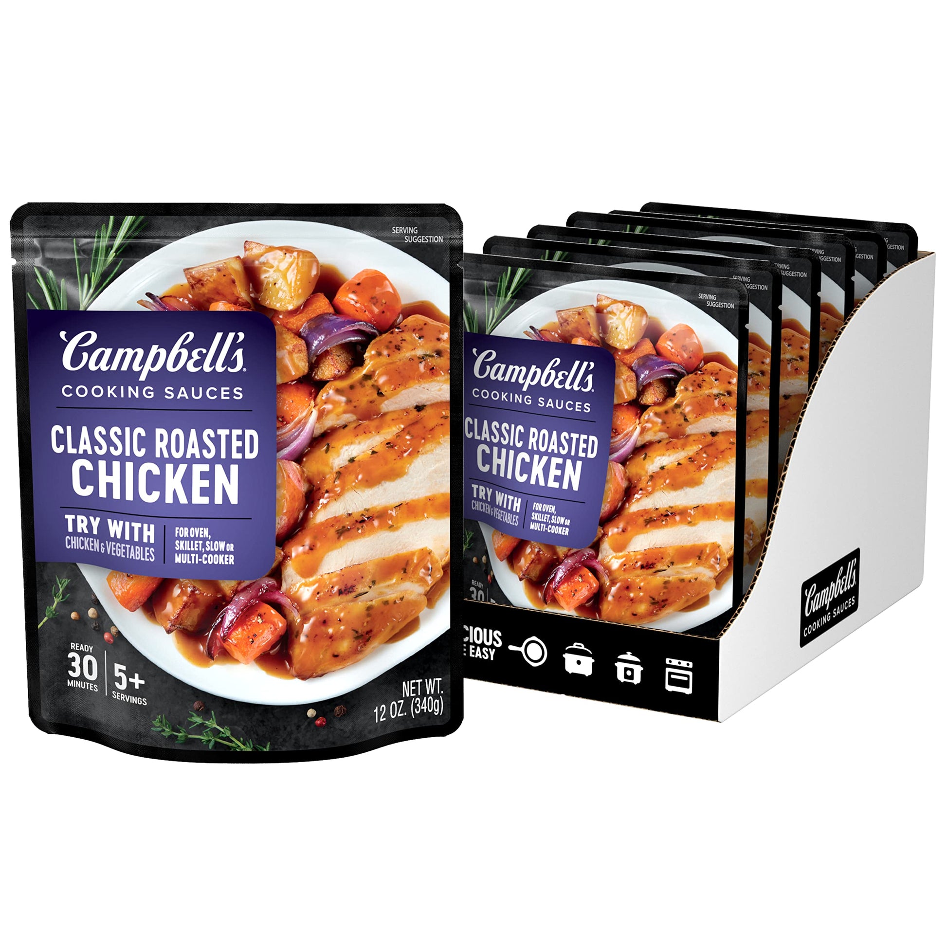 Campbell'S Oven Sauces, Classic Roasted Chicken, 12 Oz, Pack Of 6