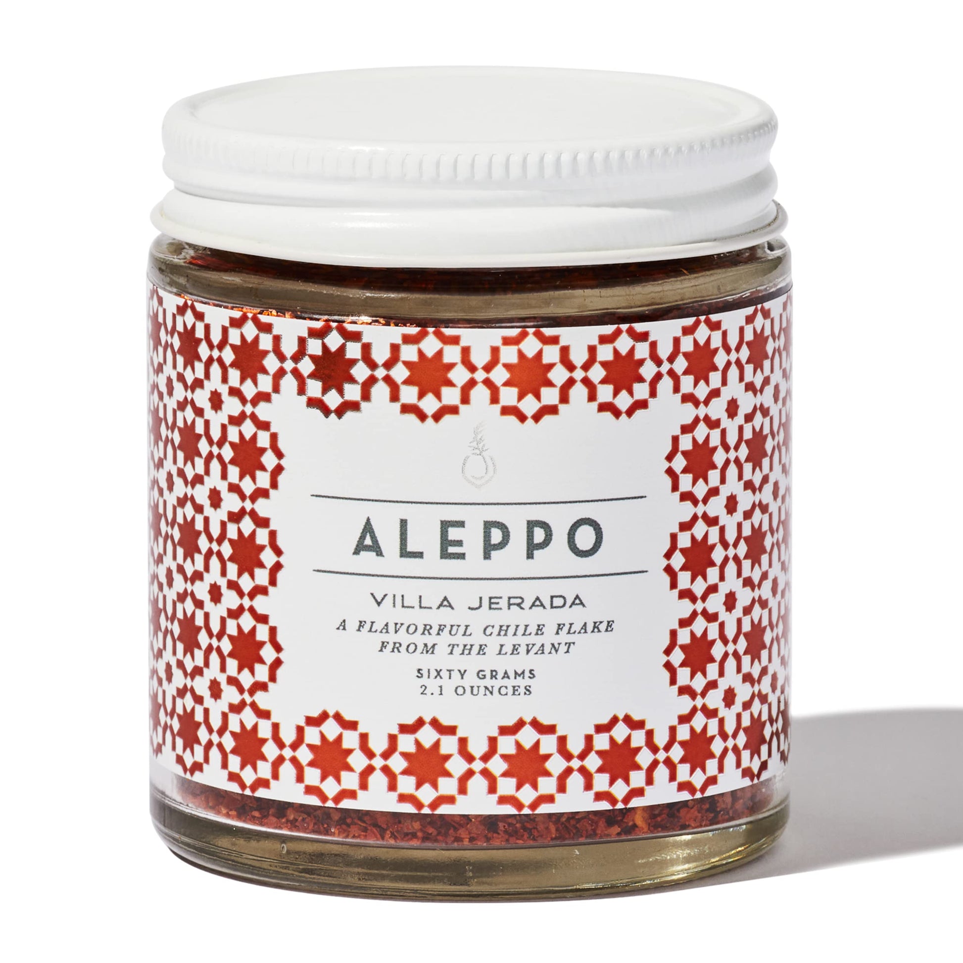 Villa Jerada Aleppo Pepper (Red Chile Seasoning Flakes) - Mild Heat, Fruity & Savory Spice for Mediterranean & Levantine Dishes 