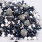 Black & Silver Sprinkles for Cake Decorating 4.23ounce - Sparkle Pearl Sprinkles for Cupcake Toppers, Ice Cream, Candy, Cookie D