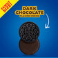 OREO Dark Chocolate Creme Sandwich Cookies, Family Size, 12 Packs, 17 oz - Indulgent Chocolate Treats for Sharing