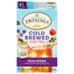 Twinings Mixed Berries Cold Brewed Iced Tea Bags, 20 Count (Pack Of 6), Unsweetened Flavoured Black Tea, Caffeinated