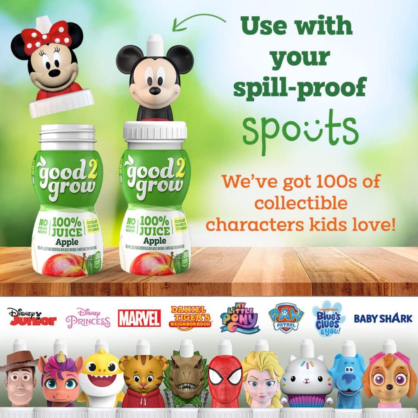 good2grow 100% Apple Juice 24-pack of 6-Ounce BPA-Free Juice Bottles, Non-GMO with No Added Sugar and an Excellent Daily Source