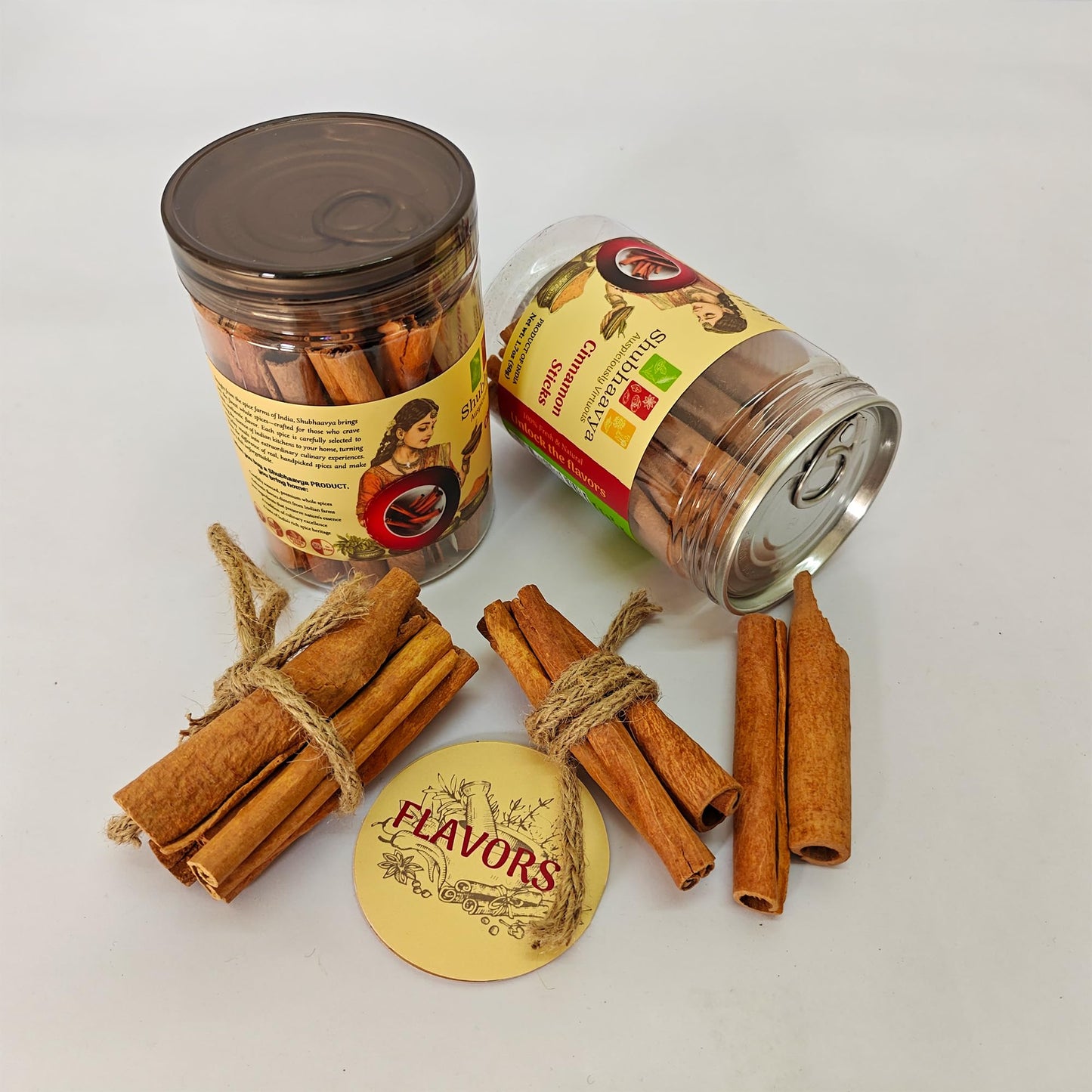 SHUBHAAVYA Premium Cinnamon Sticks - NON-GMO, All Natural, Gluten Free, 1.7oz (50g)