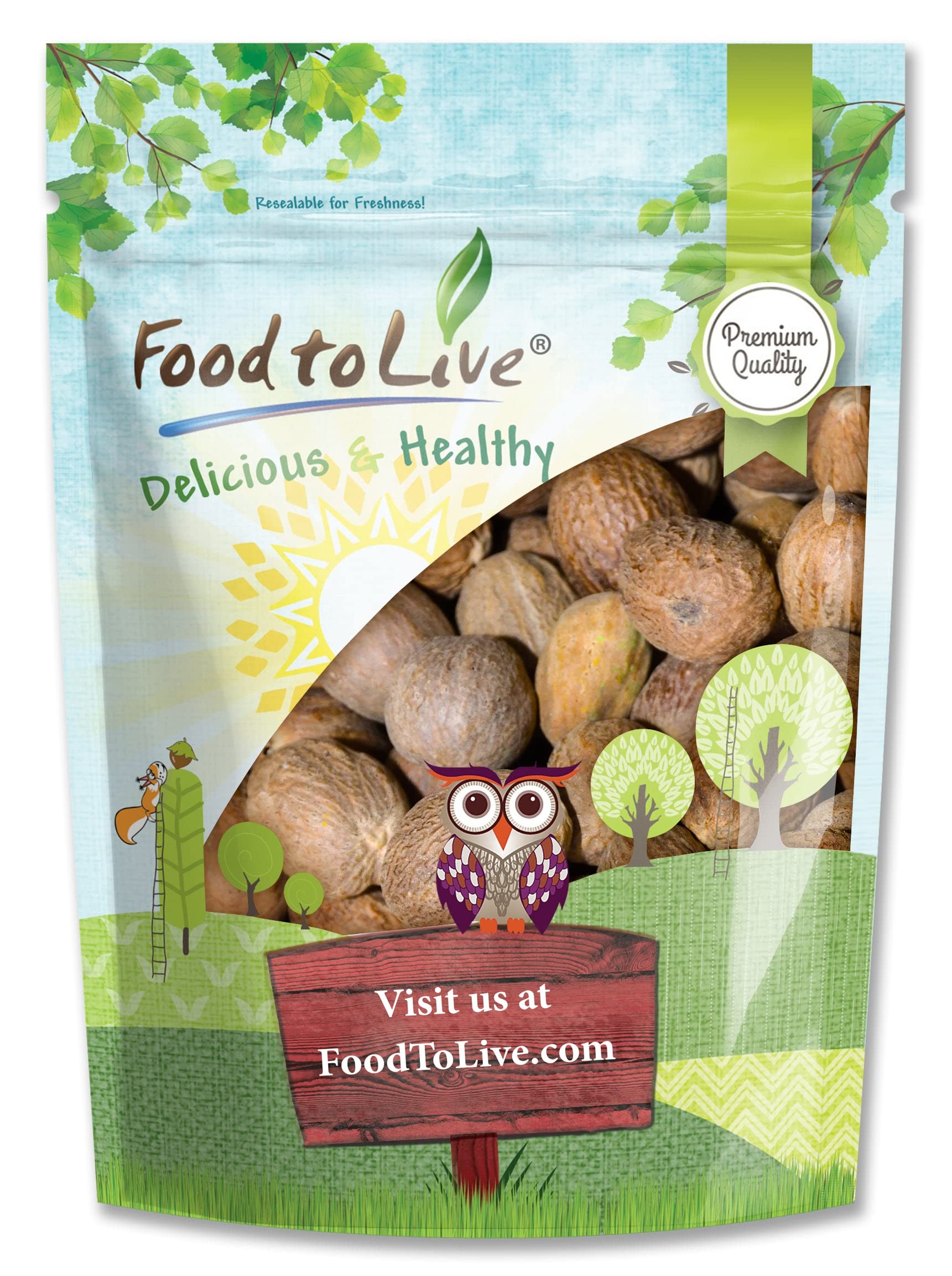 Food To Live Whole Nutmeg, 2 Pounds – Aromatic Spice, Pure. Warm, Nutty Flavor. Rich In Antioxidants, Essential Oils. Perfect For Spice Blends. Pairs Well With Sweet, Savory Dishes, And Hot Beverages