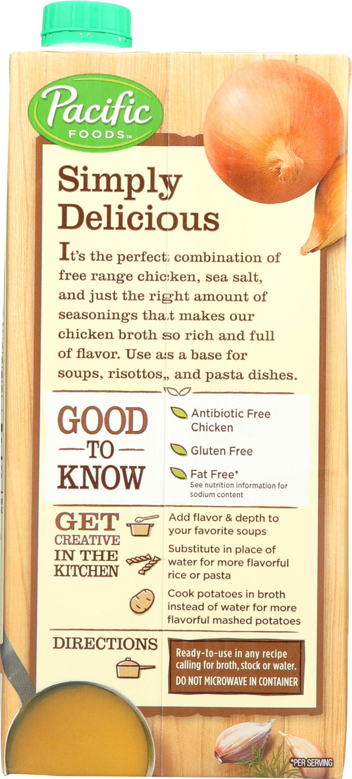 Pacific Foods, Broth Chicken Natural Free Range, 32 Fl Oz