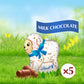 Lindt Mini Lambs Milk Chocolate, Hollow Milk Chocolate Easter Candy, 1.7 Oz., 5-Pack