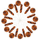 Orange and Black Swirl Halloween Lollipops  Festive Trick or Treat Candy  Individually Wrapped Party Favors  24 Count