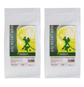 MAEDA-EN Iced Green Tea Bulk 120 Tea Bags Premium Japanese Origin Individually Wrapped Mesh Loose Teabag 04121 2pk