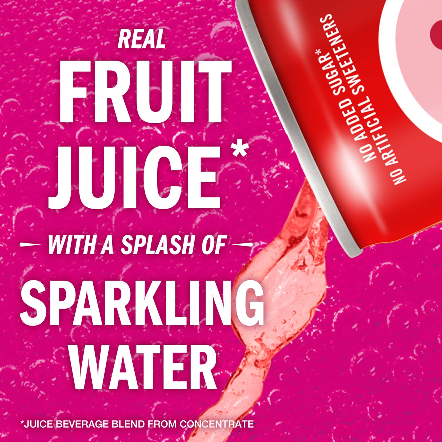 Izze Sparkling Juice Beverage Blend, Strawberry, No Sugar Added, 8.4 Fl Oz, 6 Cans