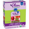 Plum Organics Stage 2 Organic Baby Food - Apple, Raspberry, Spinach, and Greek Yogurt - 3.5 oz Pouch (Pack of 4) - Organic Fruit