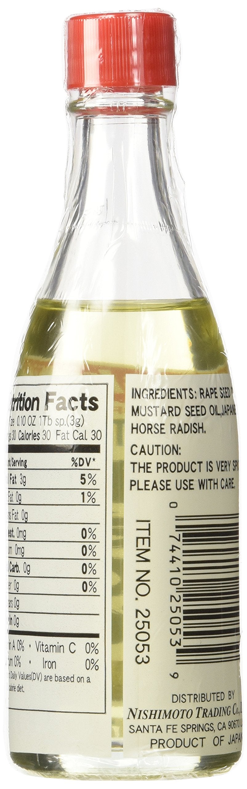 Shirakiku Vegetable Oil - Spicy Wasabi Flavor, Low Carb, 3.17 Fl Oz
