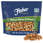 Fisher Walnut Halves & Pieces, 100% California Unsalted, 16 oz, Vegan Protein, Brown, Resealable Bag