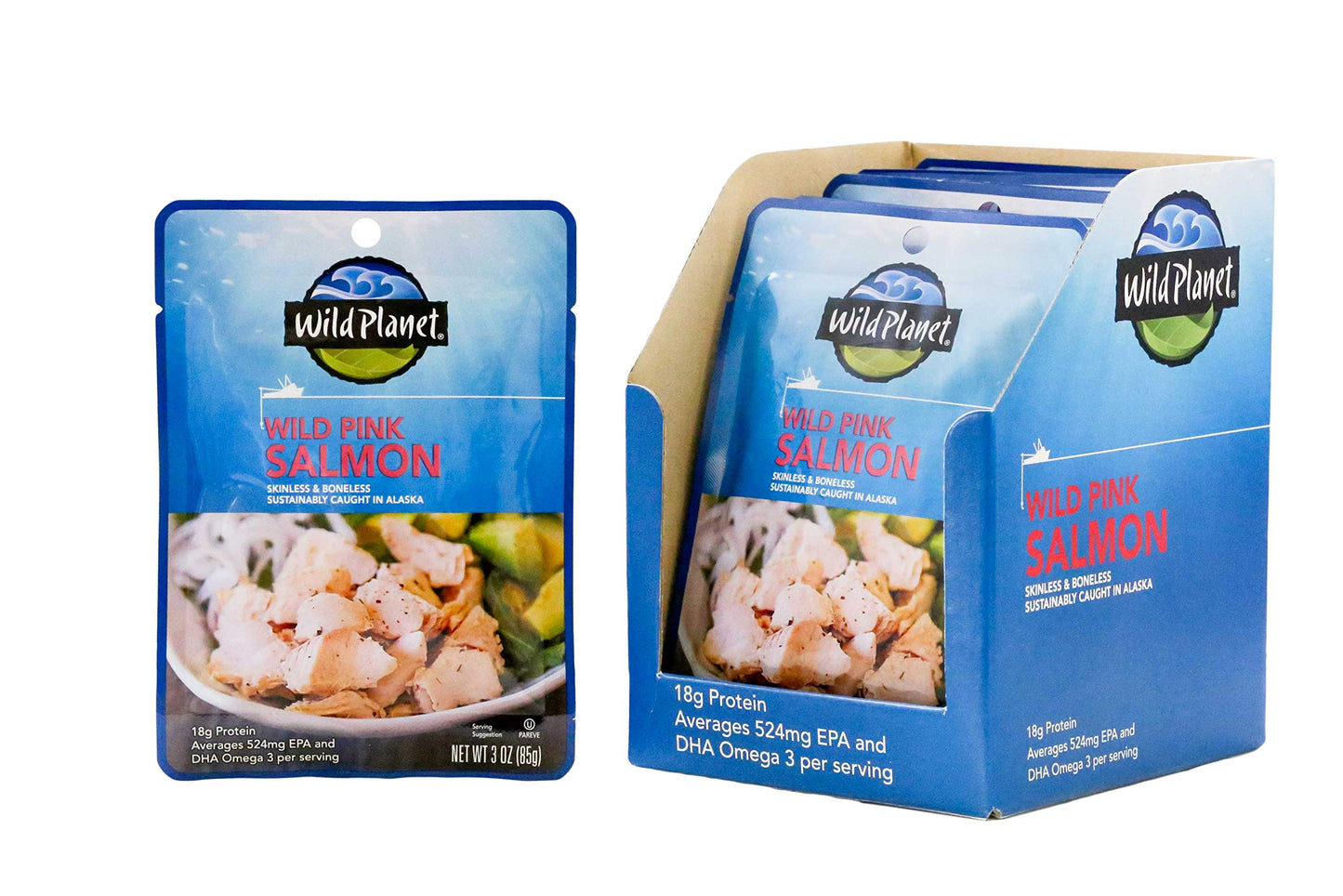 Wild Planet, Salmon, 3 Ounce, Pink, Salt
