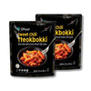 C O'Food Sweet Chili Tteokbokki, Gluten-Free Korean Rice Cakes, Authentic Spicy Korean Street Food Snack, Perfect With Cheese An