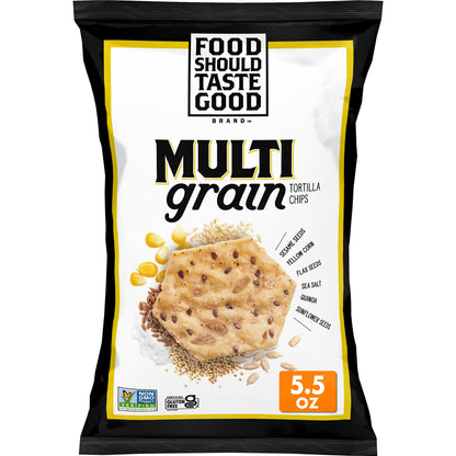 Food Should Taste Good Multigrain Tortilla Chips, 5.5 Oz