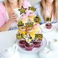 Gyufise 36Pcs Happy 50Th Birthday Cupcake Toppers Glitter Black Gold Fifty Hello 50 Vintage 1975 Cupcake Picks Cheers To 50 Year