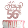 Lingteer Happy 56Th Birthday Cake Topper - Cheers To 56Th Birthday 56 Years Old Birthday Party Cake Decorations Sign.