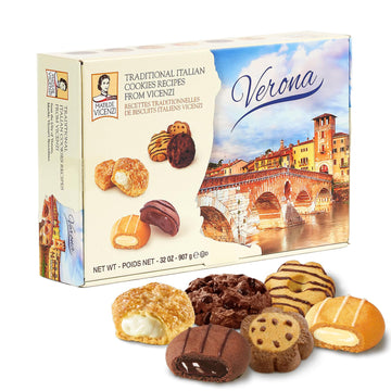 Matilde Vicenzi Verona Excellence Gift Box - Assortment of Italian Pastries and Cookies for Corporate, Birthday, Mother's Day, F