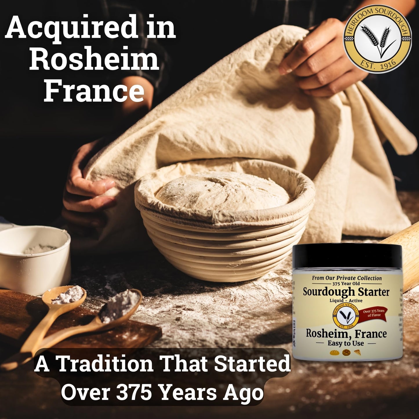 Generic 375-Year-Old French Sourdough Starter | Easy Instructions | 2 Ounce Pack