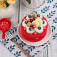 Sprinkles For Cake Decorating, Red Pearl Sprinkles 4 Sizes Mix For Cake Cupcake Cookie Baking Donuts Ice Cream Toppings