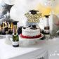 Gyufise 1Pcs Congrats 2025 Cake Topper Glitter Diploma Grad Cap Cake Pick Class Of 2025 Graduation Cake Decoration For 2025 Grad