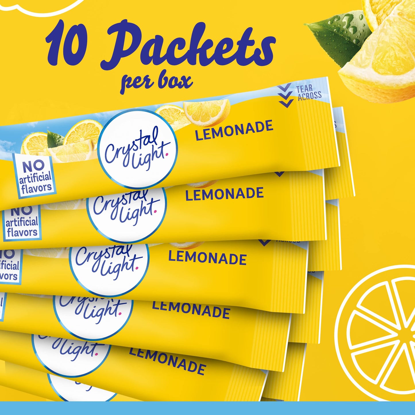 Crystal Light Sugar-Free Lemonade On-The-Go Powdered Drink Mix 120 Count
