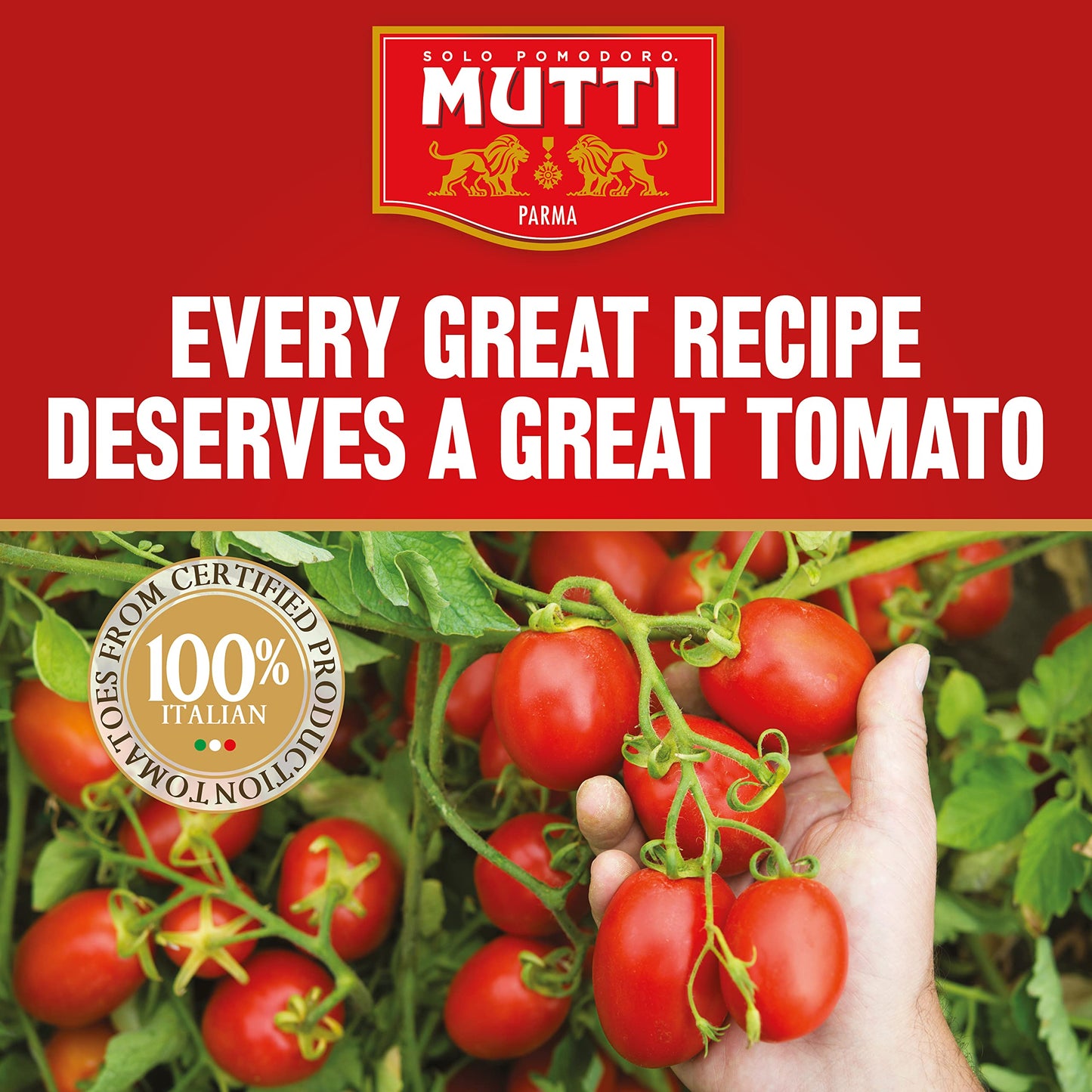 Mutti Whole Peeled Tomatoes (Pelati), 14 oz. | 12 Pack | Italy