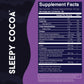 Super Cocoa Sleepy Cocoa Hot Chocolate Mix - Sugar Free, Non Dairy, Keto, Vegan - 13.9 Ounce - Sleepy Semi-Sweet Cocoa