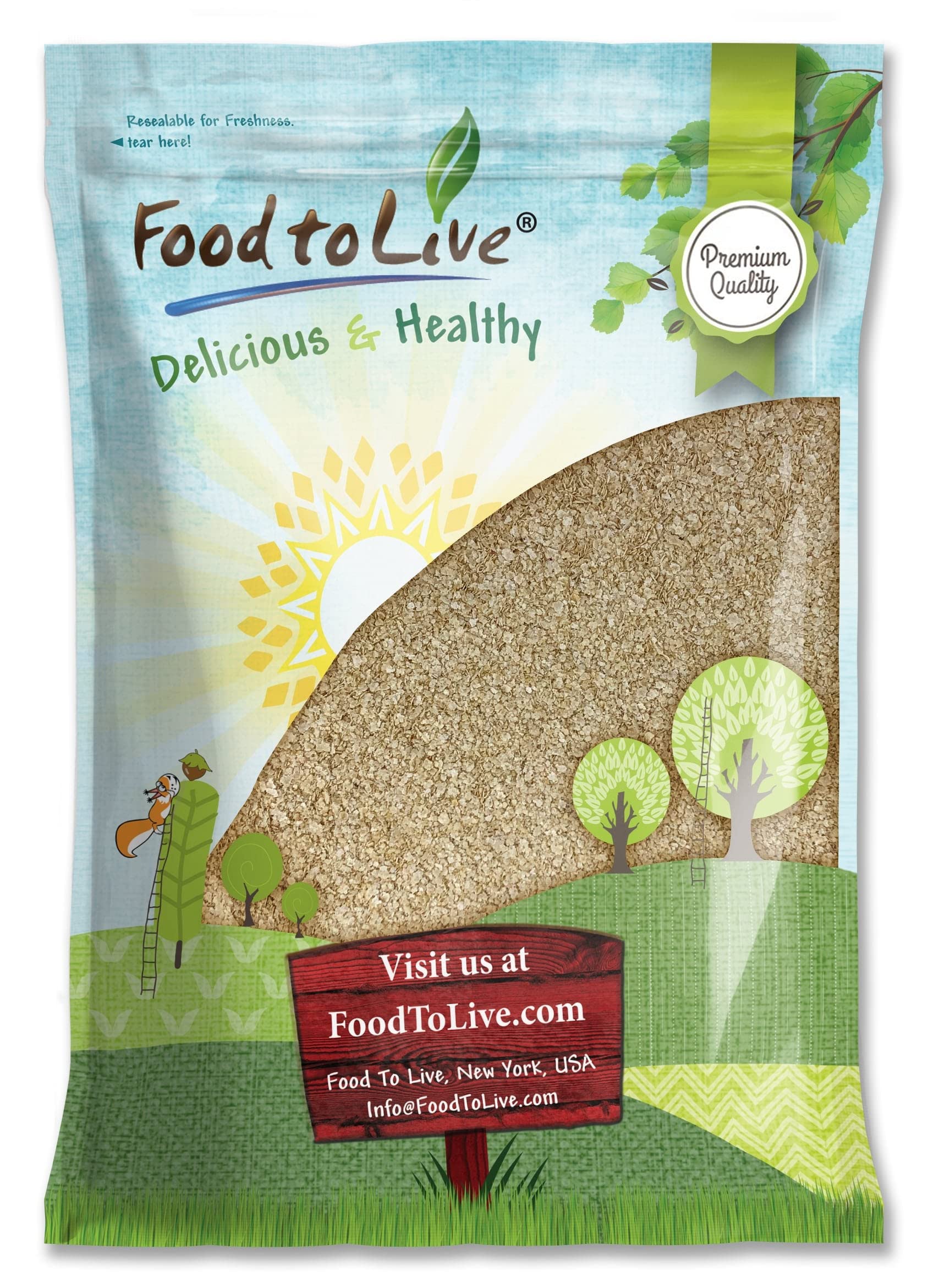 Food to Live Amaranth Flakes, 7.5 Pounds - Flaked Whole Amaranth Seeds, Vegan. Natural Thickener. Good Source of Protein. Great 