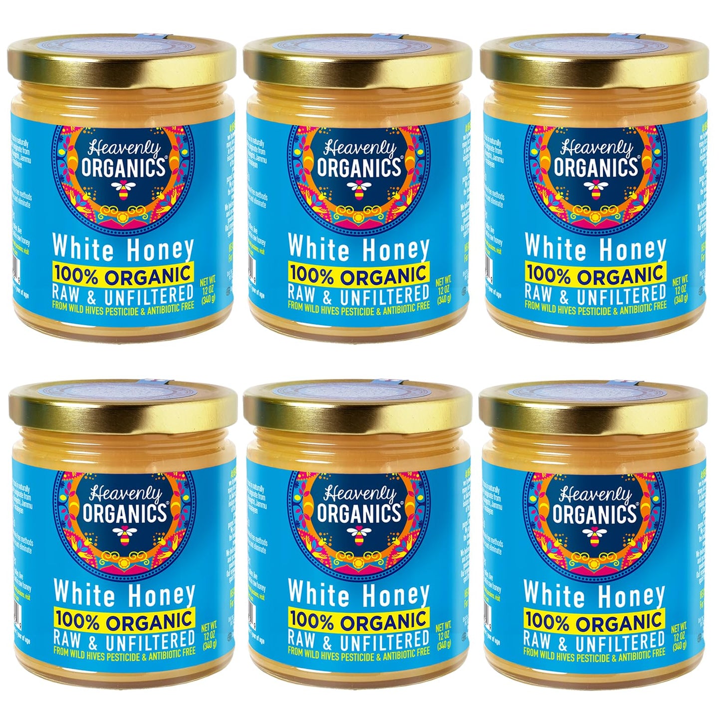 Heavenly Organics Rare Wild Himalayan Honey, 12 Ounce - 6 per case.