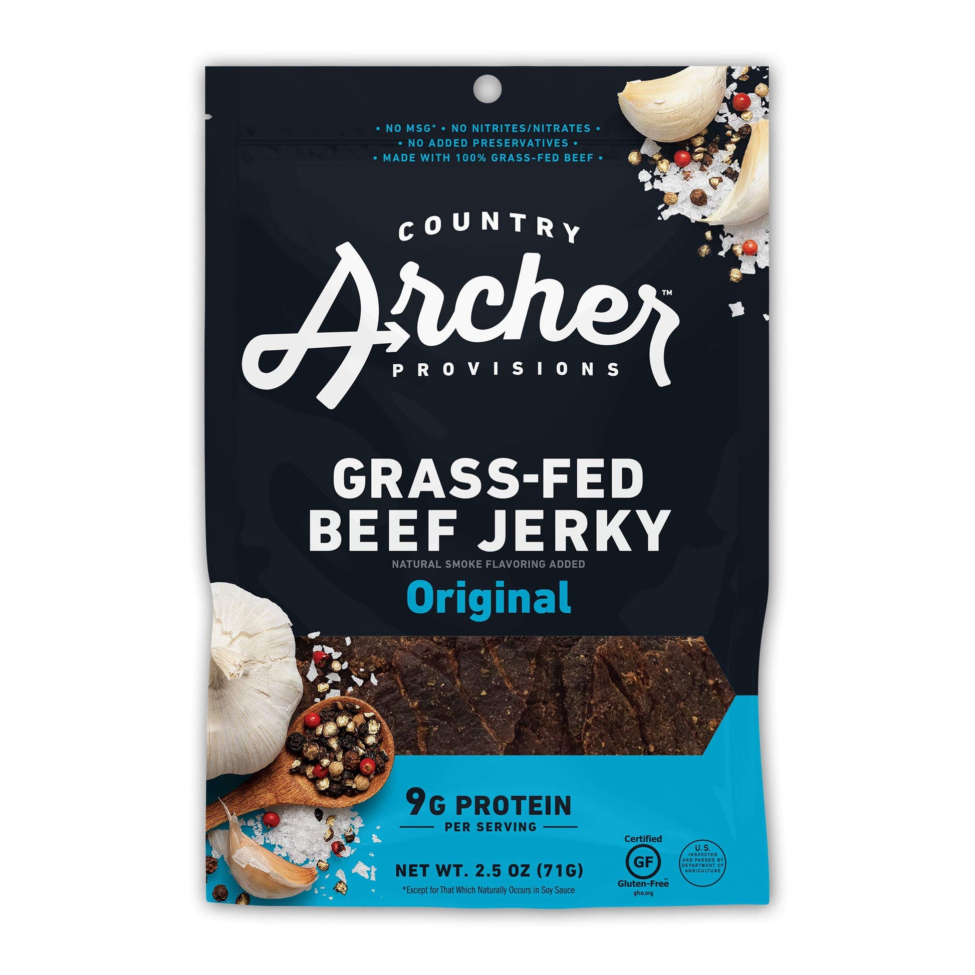 Country Archer Jerky Beef Original, 2.5 Ounce (Pack of 1)