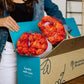 Benchmark Bouquets - 50 Stem Enhanced Orange Roses (2 Bundles Of 25; Vase Not Included) - Fresh Flowers For Delivery - Gift For Graduation, Birthday, Anniversary, Sympathy, Get Well, Congratulations