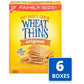 Wheat Thins Original Whole Grain Wheat Crackers, Holiday Christmas Crackers, Family Size, 6 - 16 Oz Boxes