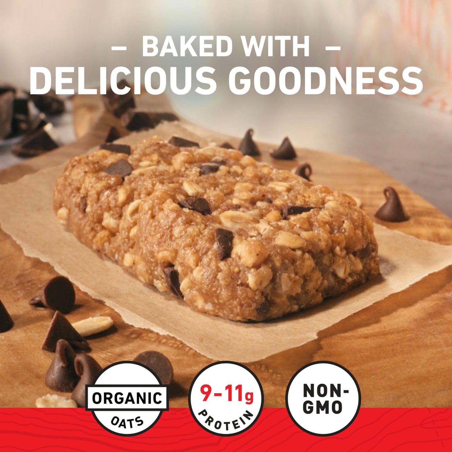 Clif Bar - Chocolate Chip - Made With Organic Oats - 10G Protein - Non-Gmo - Plant Based - Energy Bars - 2.4 Oz.18 Count (Pack O
