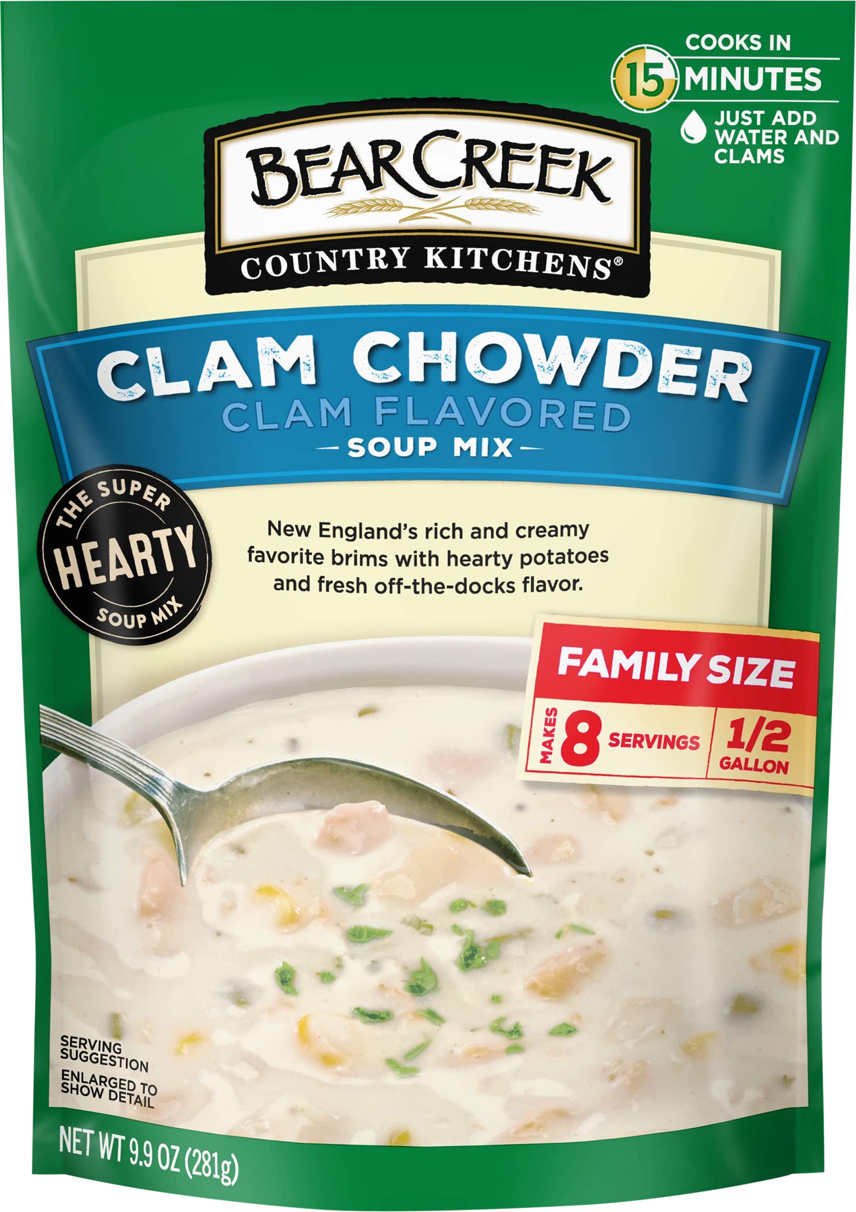 Bear Creek Soup Mix, Clam Chowder, 9.9 Ounce