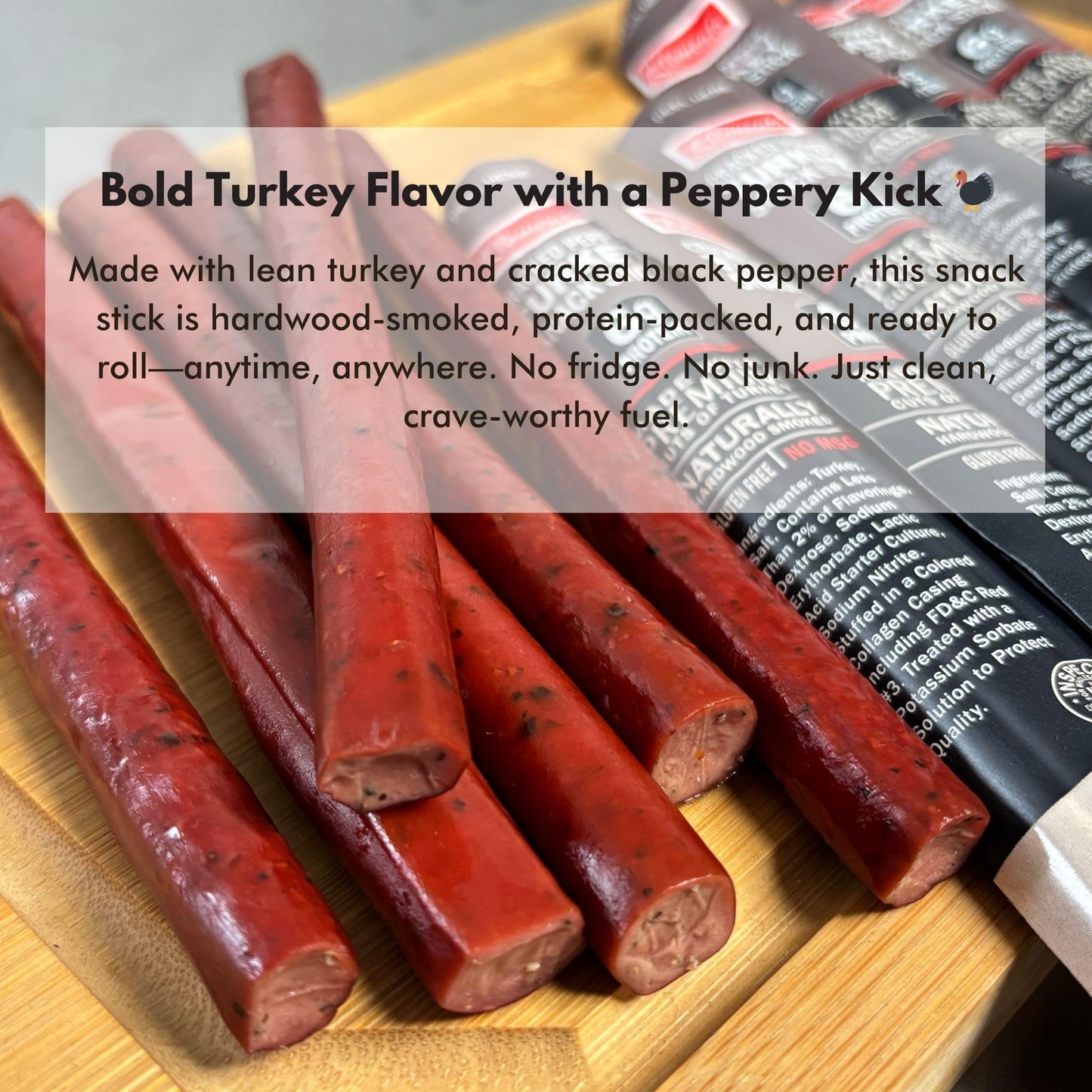 Jerky.Com  Ed Pepper Turkey Snack Sticks 26 Pack (24 + 2 Bonus) | 6G Protein, 90 Calories, Gluten-Free, Individually Wrapped, Keto Friendly, Low Carb Snack | Naturally Hardwood Smoked Jerky Meat Sticks | Gifts For Men