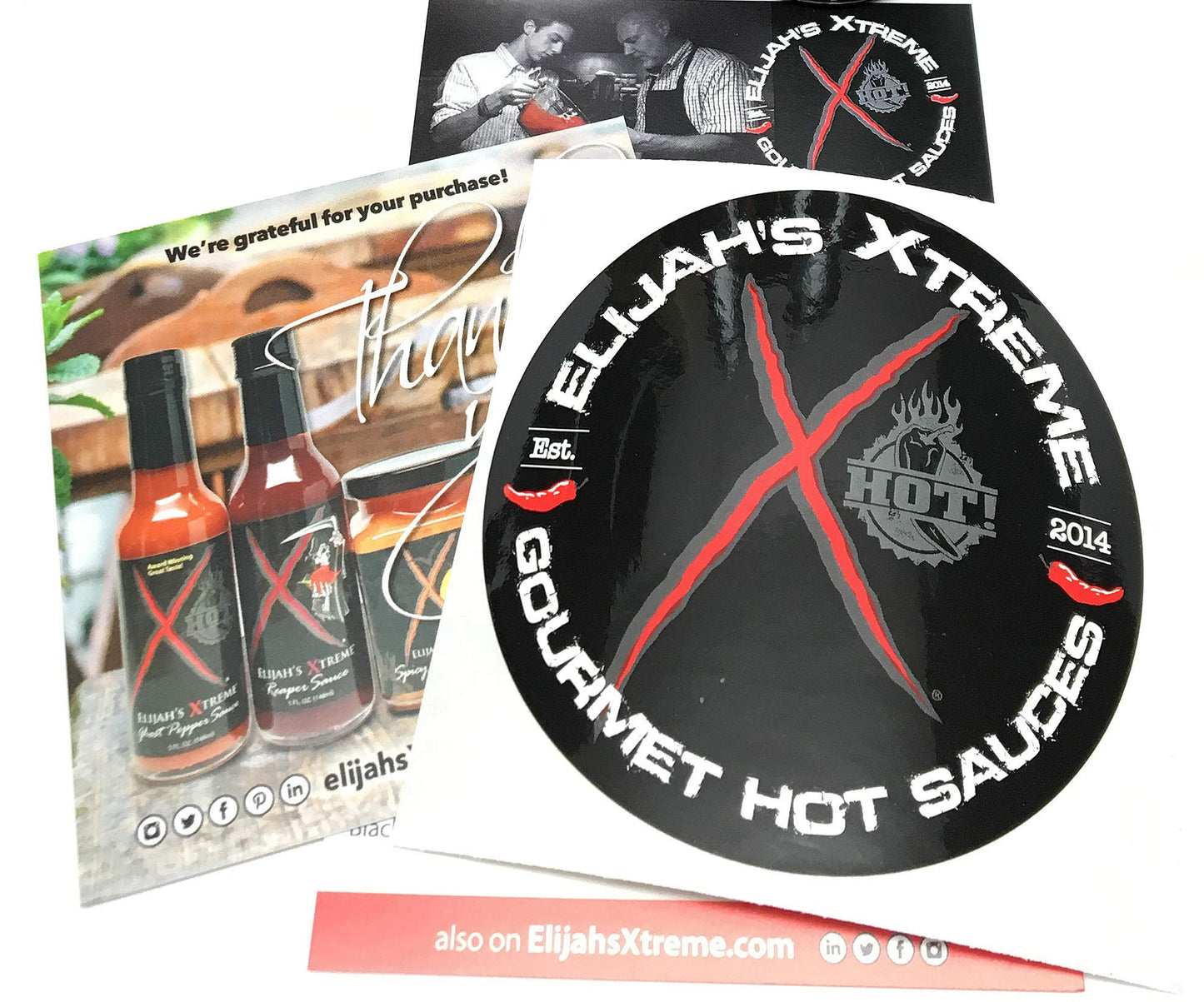 Elijahs Xtreme Carolina Reaper Hot Pepper Sauce, Sweet Black Cherries & Cranberries, 5 oz, 2-Pack
