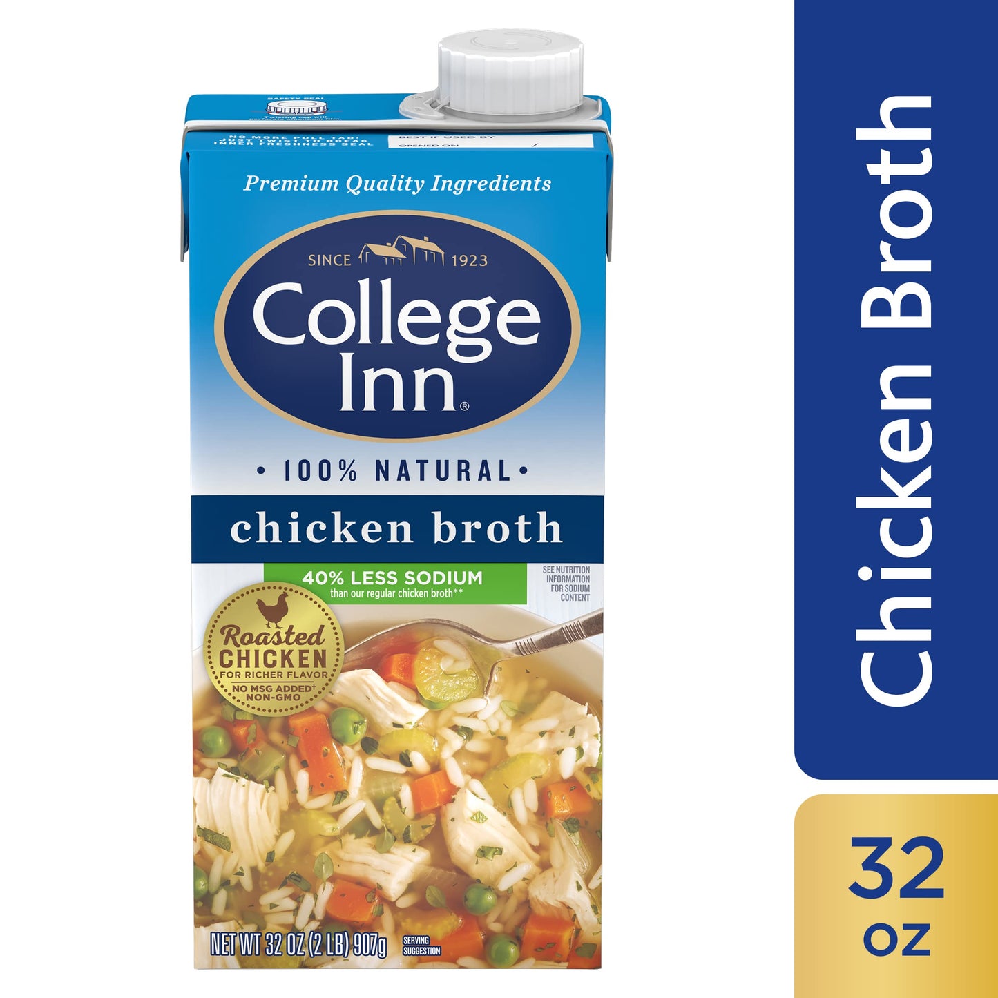 College Inn Light & Fat Free Broth 2 Pound Chicken 32 Ounce