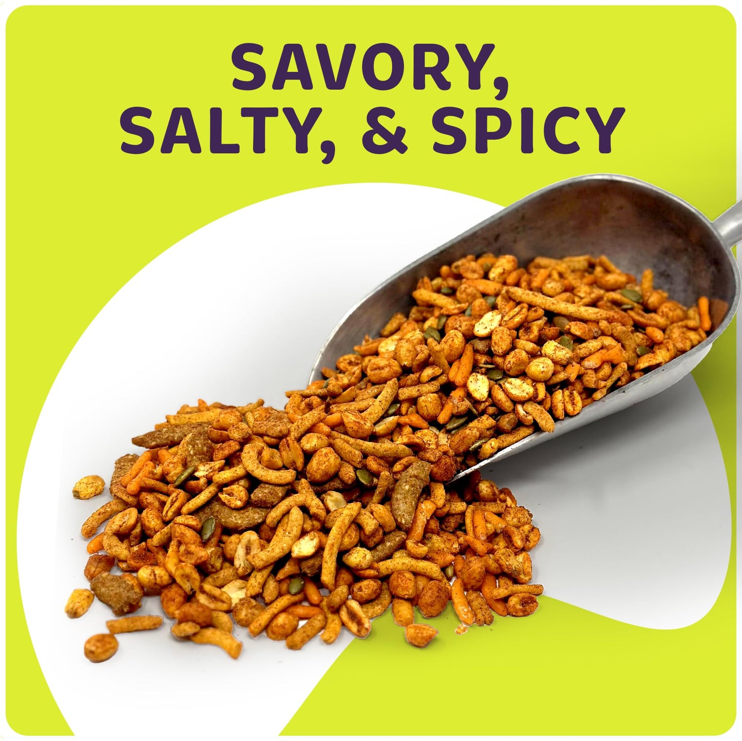 Superior Nut Chicago Santa Fe Spicy Trail Mix - Salty & Savory Snack - Spicy Mix W/ 6G Protein - Hot Peanuts, Cajun Corn Sticks,