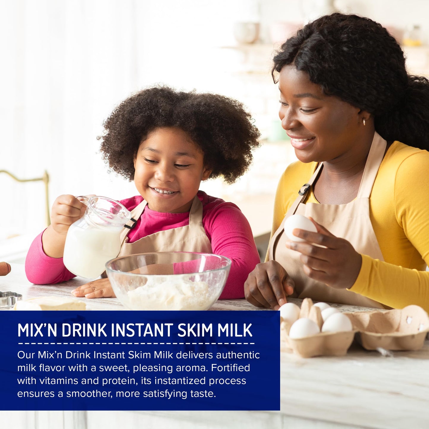 SACO Instant Skim Milk, Fat-Free, Gluten-Free, High Calcium & Protein, 128 Ounce